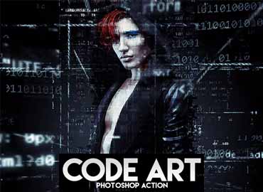code art photoshop action free download
