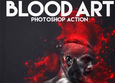 blood art photoshop action free download