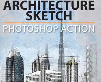 Architecture Sketch  Photoshop Action ER6KHKC