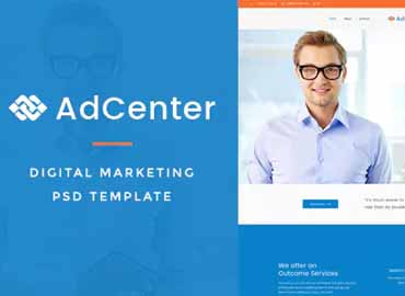 Adcenter - Digital Marketing PSD Template