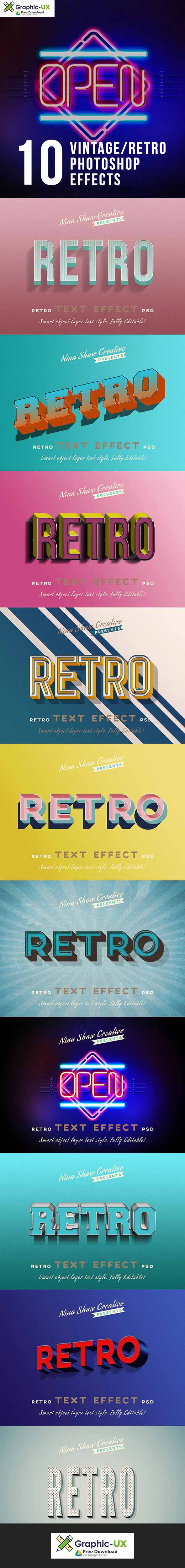 Retro/Vintage Text Effects 