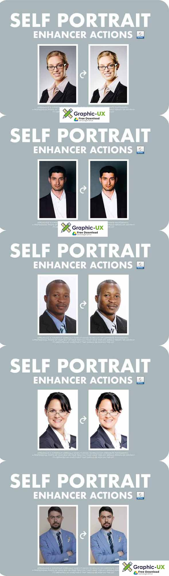 Self Portrait Enhancer Action free