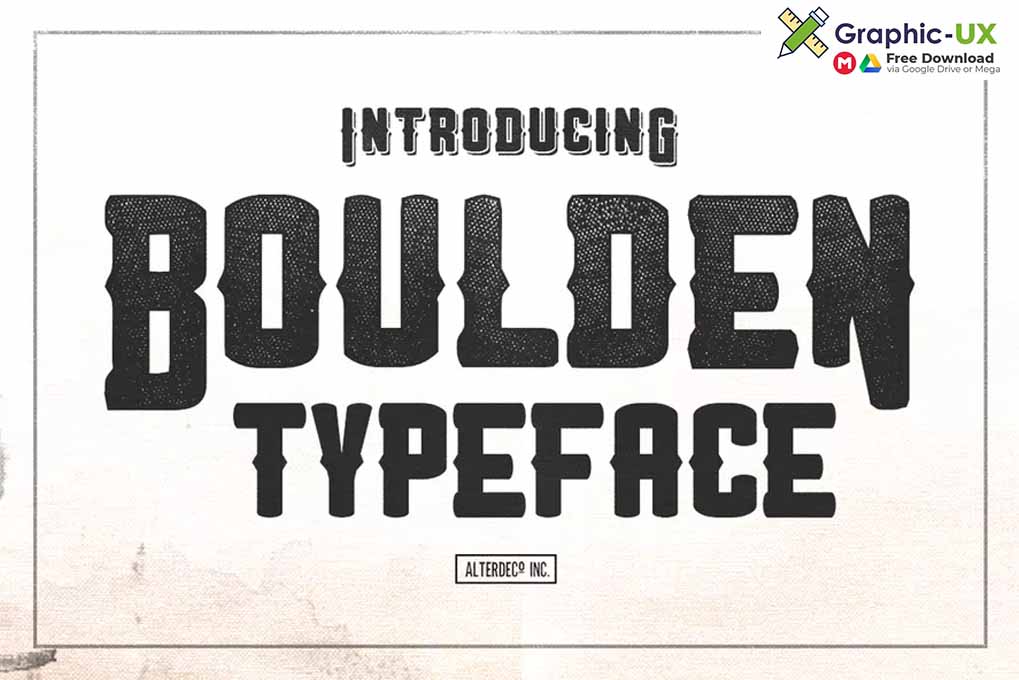 Boulden Typeface Font