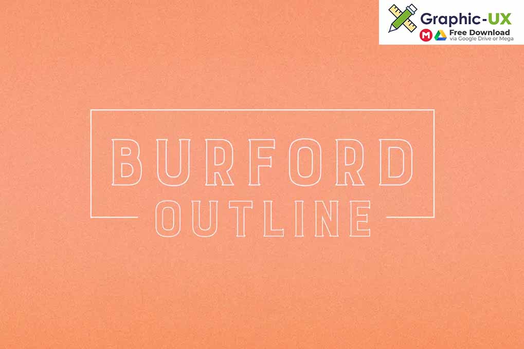 Burford Outline Font