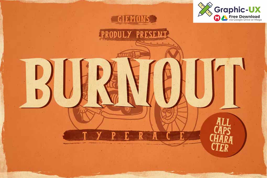 Burnout Font Font 