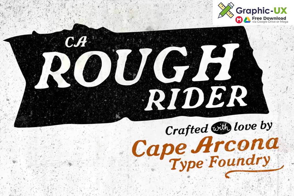 CA Rough Rider Font