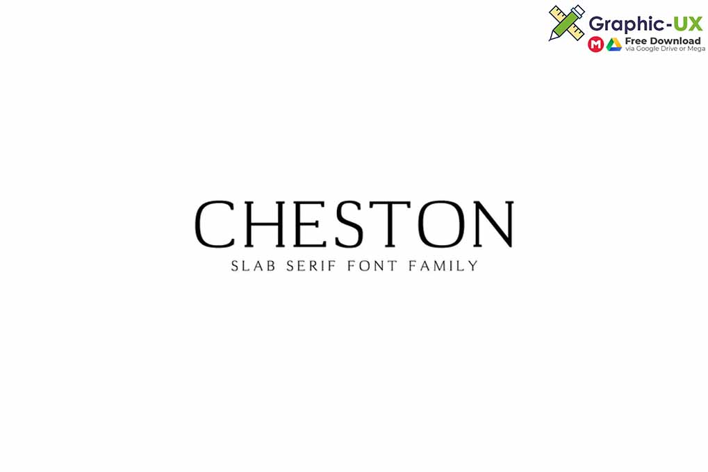 Cheston Slab Serif Font Family Set 