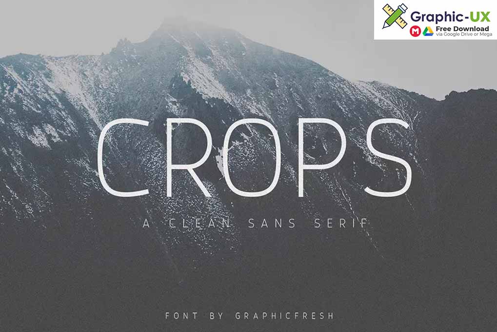 Crops - A Clean Sans Serif Font 