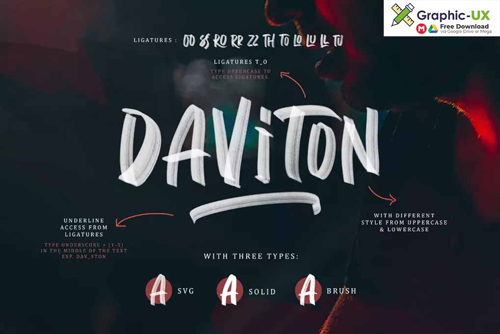 Daviton SVG - Freestyle Font