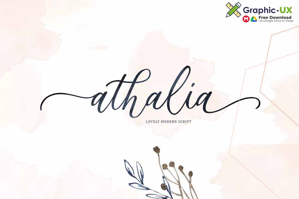 Athalia - Modern Calligraphy Script font 