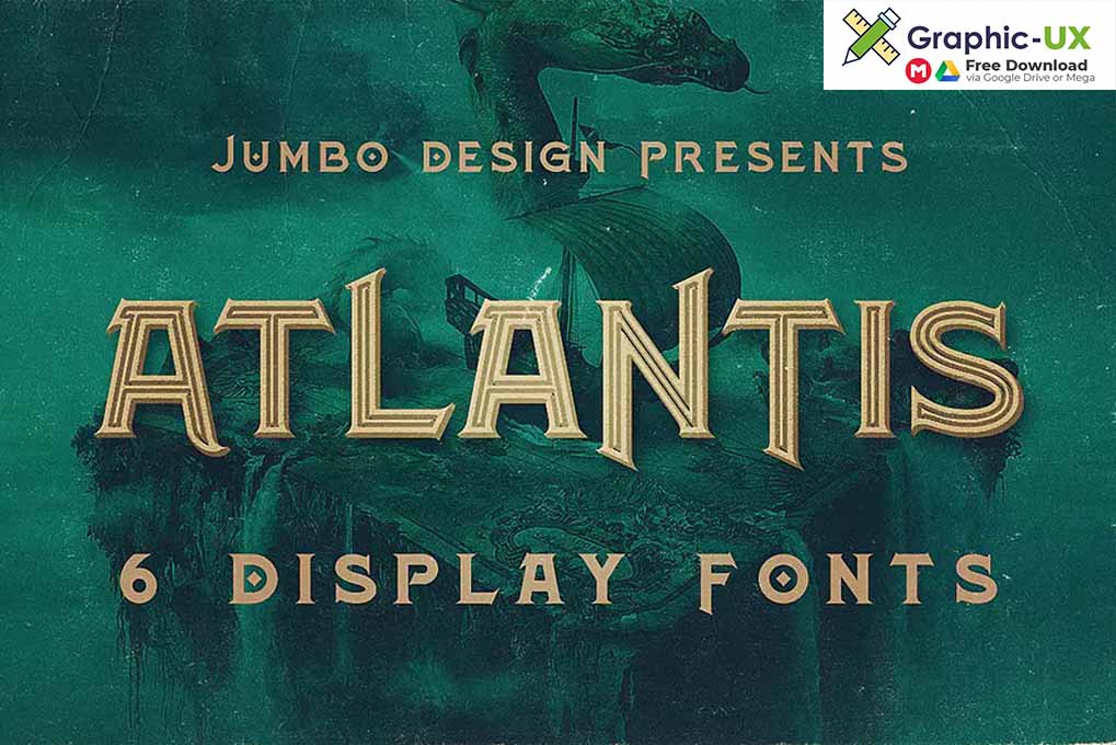Atlantis - Vintage Style font 
