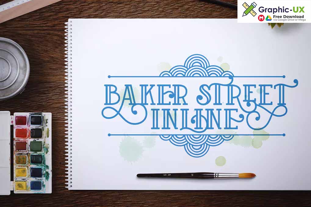 Baker Street Inline font