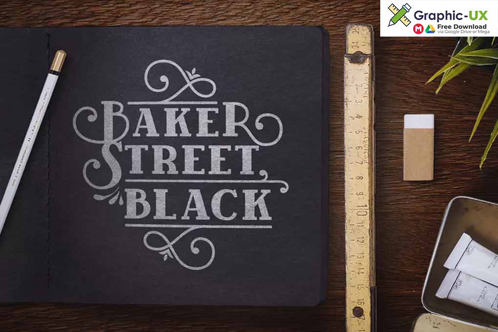 BakerStreet Black font