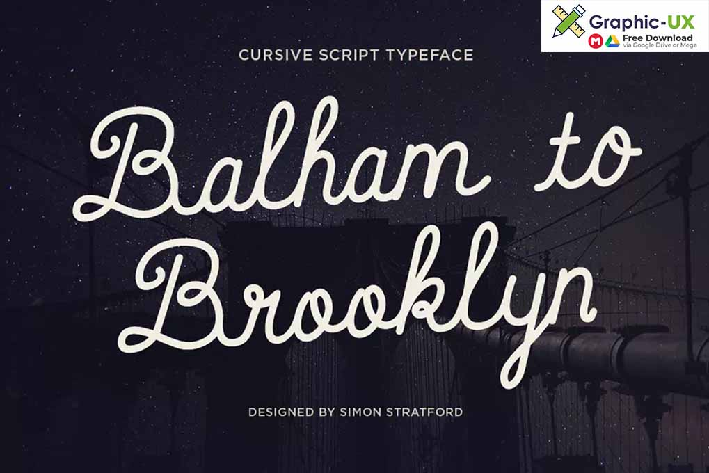 Balham to Brooklyn font