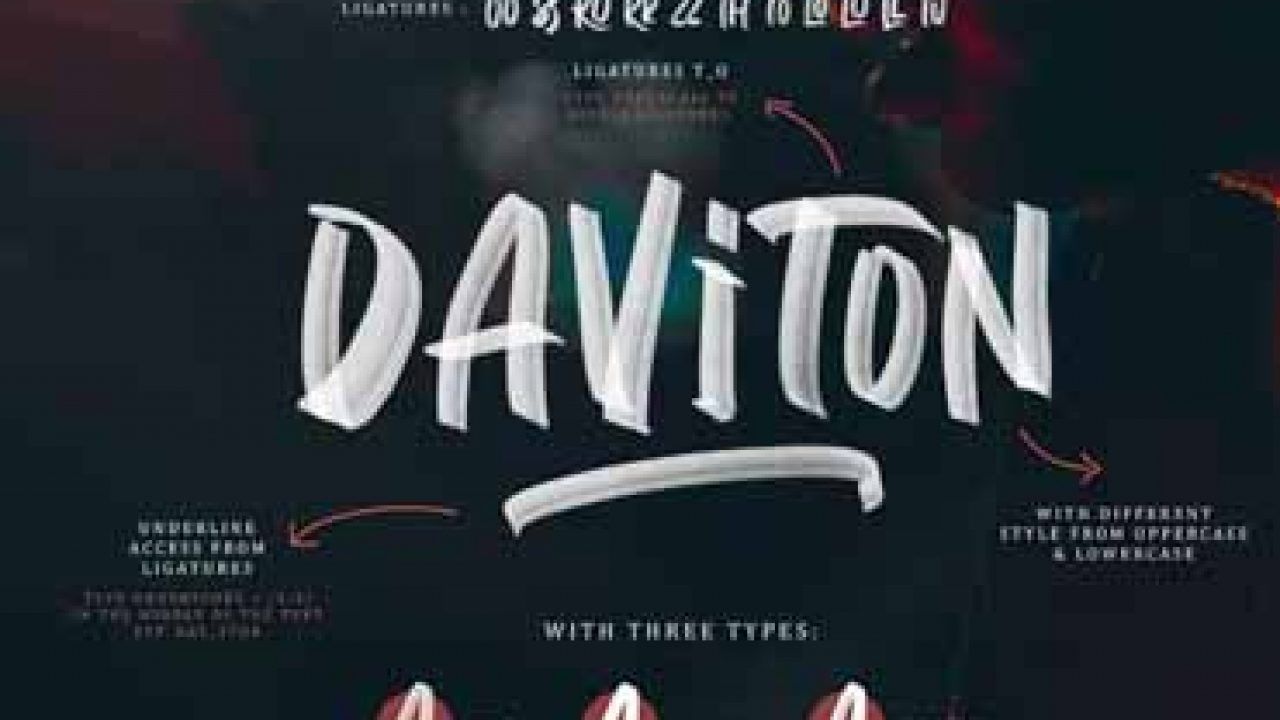 Download Daviton Svg Freestyle Font Free Graphicux