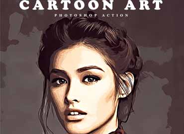 Cartoon Art Photoshop Action free – GraphicUX
