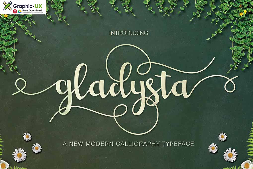 Gladysta Script font 