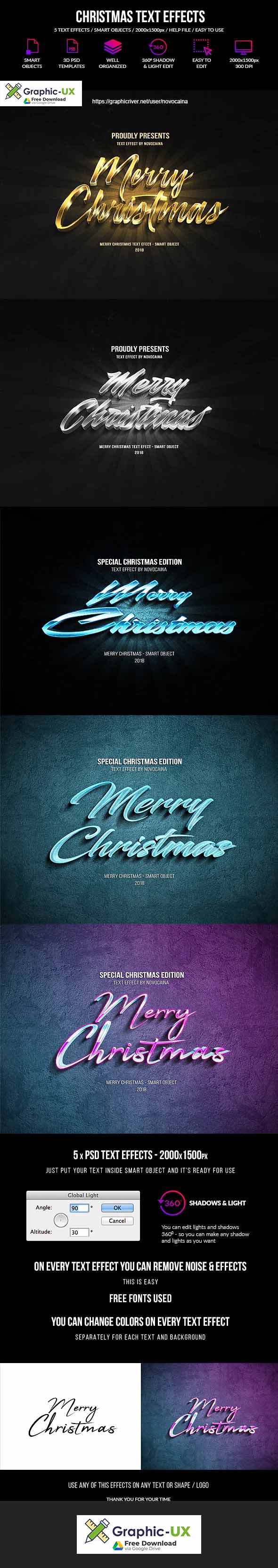 Christmas Text Effects 