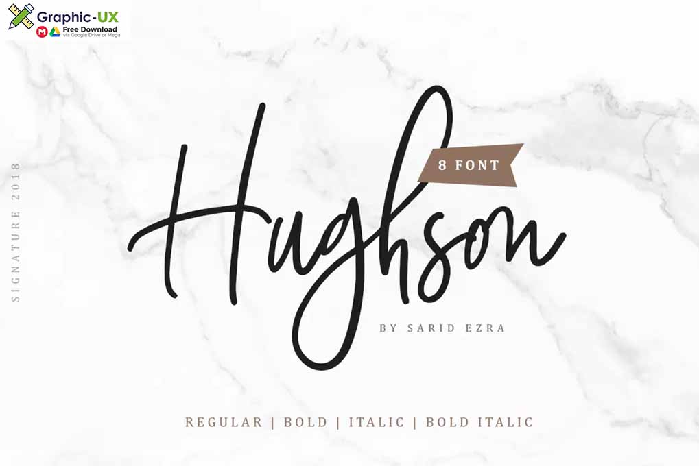 Hughson Script (8 Fonts)