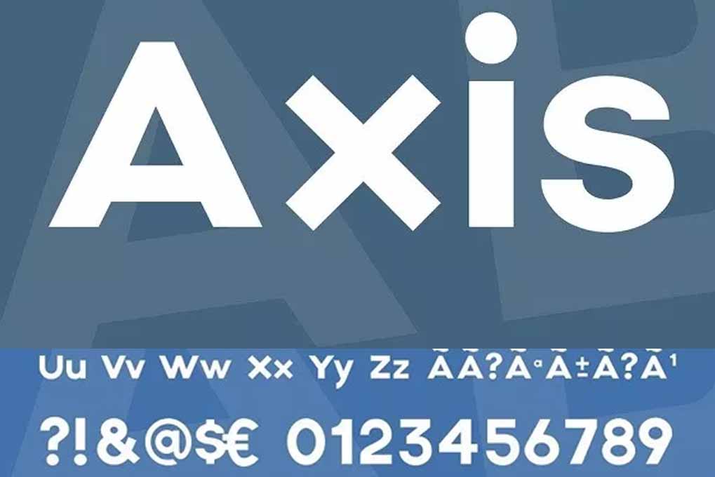 AXIS Typeface font