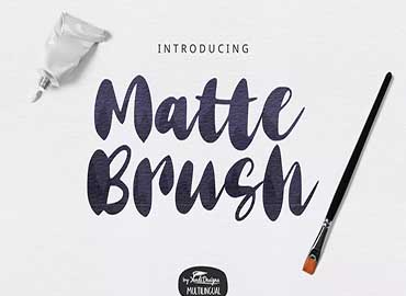 Matte Brush Font