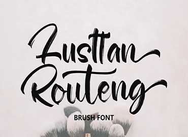 Lusttan Routeng Brush Font