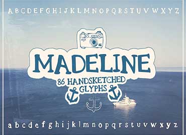 Madeline Handsketched Font