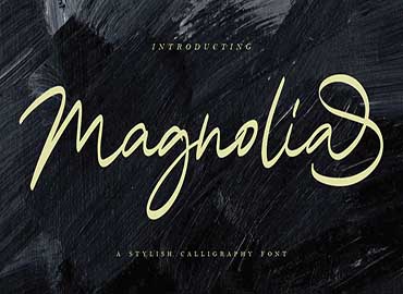 Magnolia Calligraphy Font ms