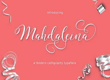 Mahdaleina Typeface Font