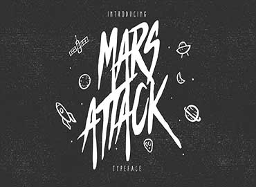 Mars Attack Typeface Font