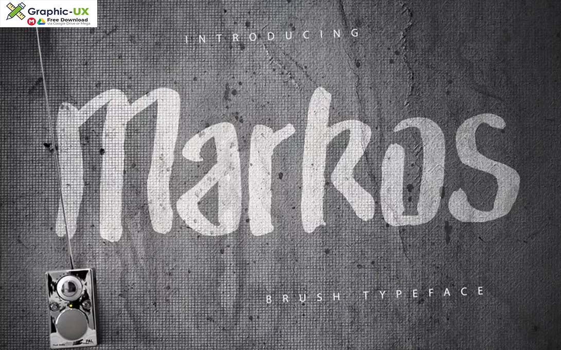 Markos Brush Typeface Font