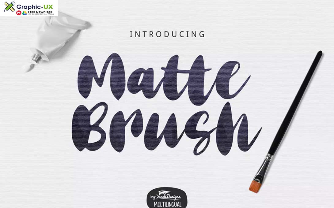 Matte Brush Font