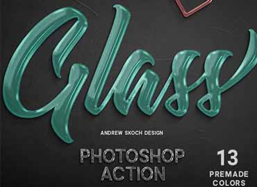 Glass Photoshop Action
