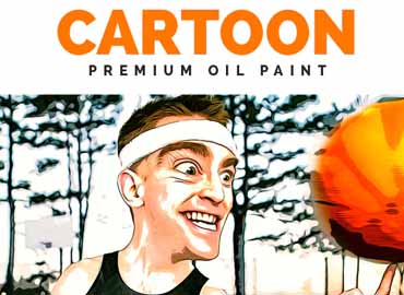 Premium Cartoon Oil Art