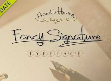 Fancy Signature Font Style