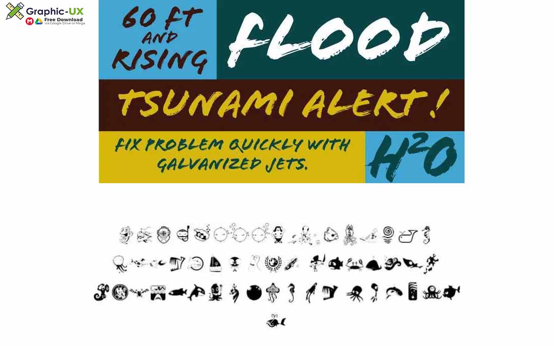 Flood font