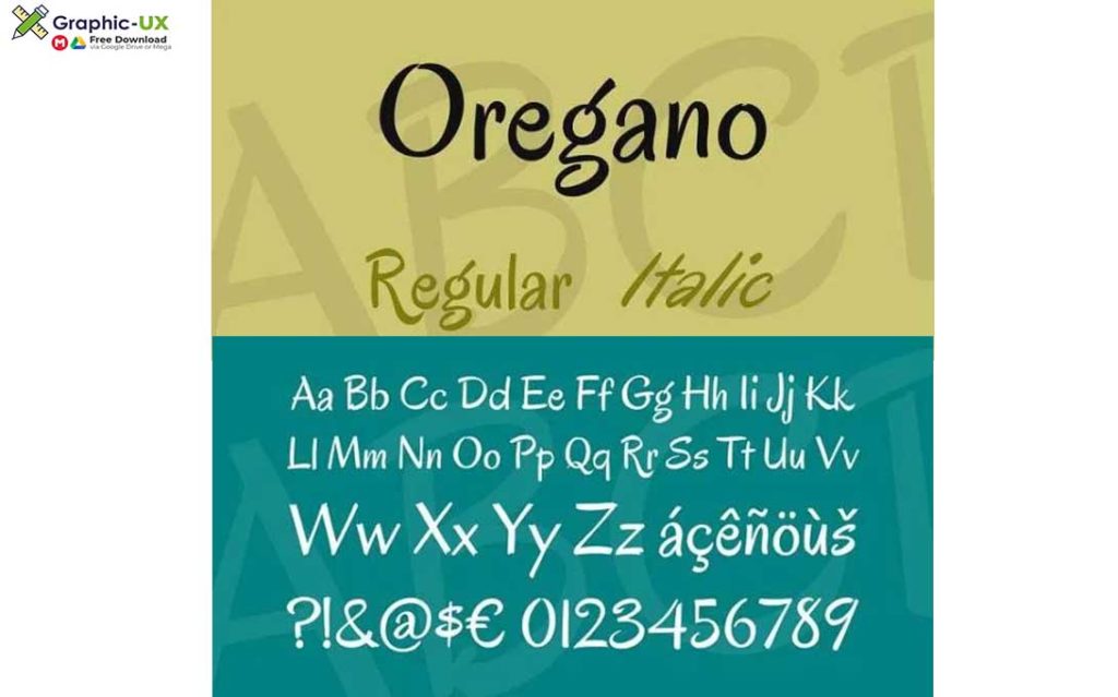 Oregano Font Family 