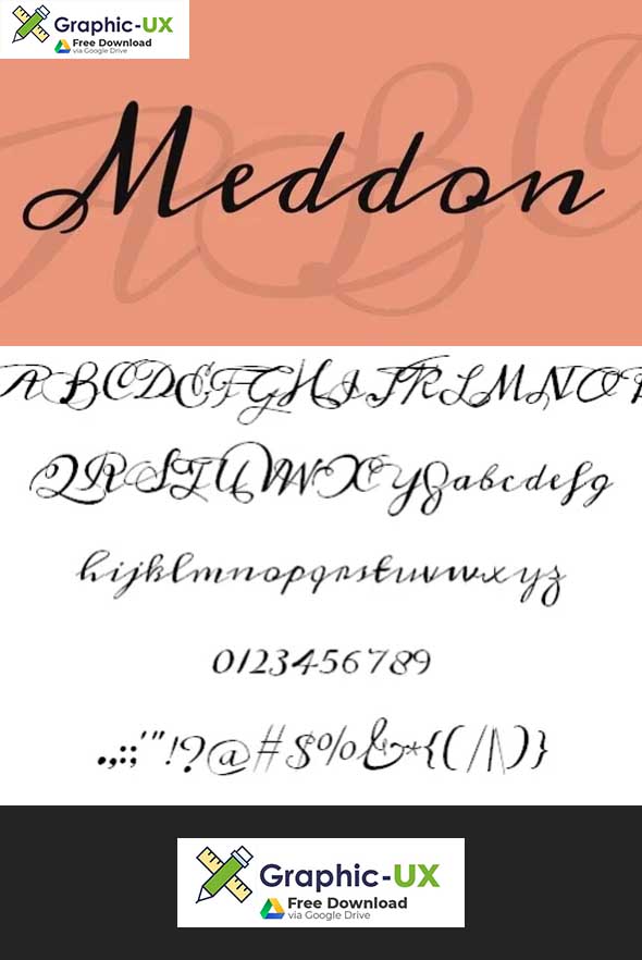 Meddon font 