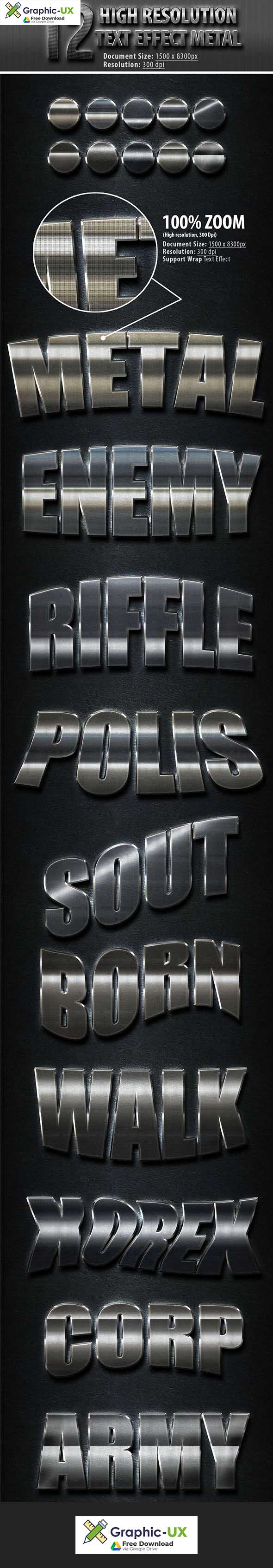 12 High Resolution Photoshop text Effect 