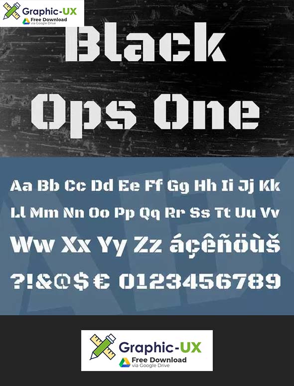 Black Ops One font