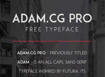 ADAM.CG PRO Font