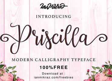 Priscilla Script Font Free