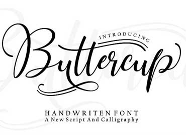 Buttercup Handwritten Font