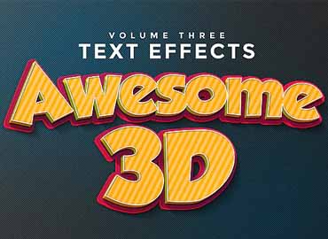 3D Text Effects Vol.3
