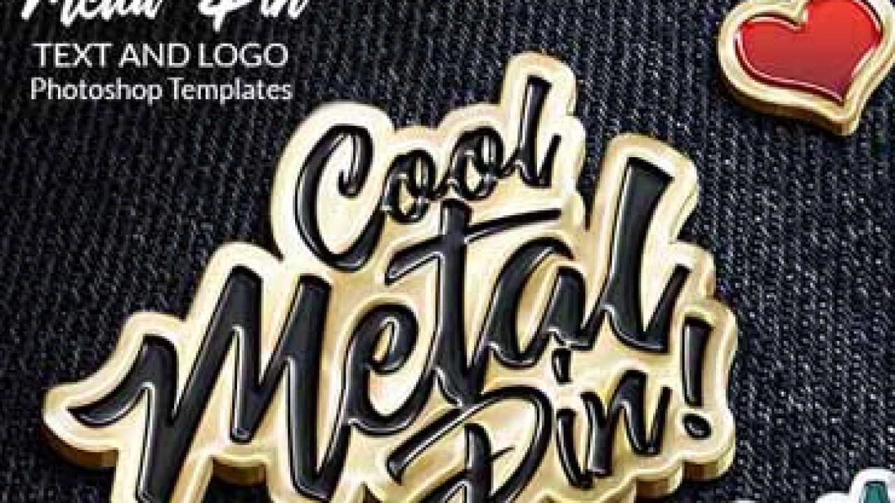 Download Metal Pin Text And Logo Effect Graphicux