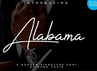 Alabama Signature Font