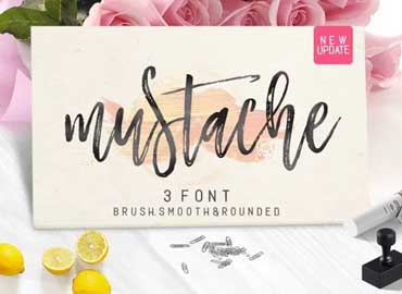 Mustache Script Font