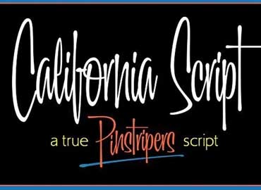 California Script Font