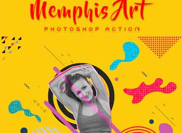 Memphis Art Photoshop Action