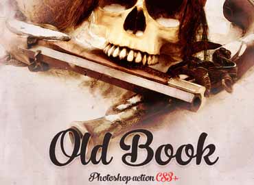 Old Book Sketch Photoshop Action CS3+